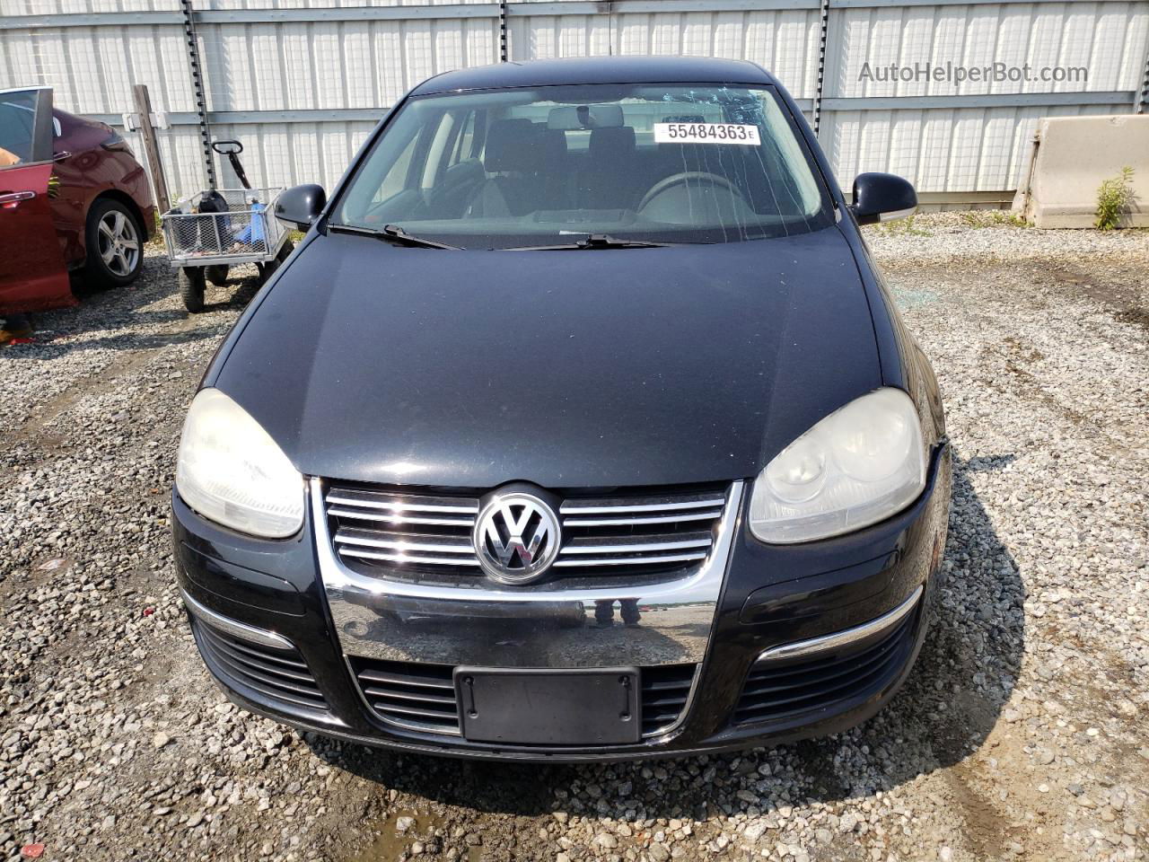 2009 Volkswagen Jetta S Black vin: 3VWJM71K99M096610