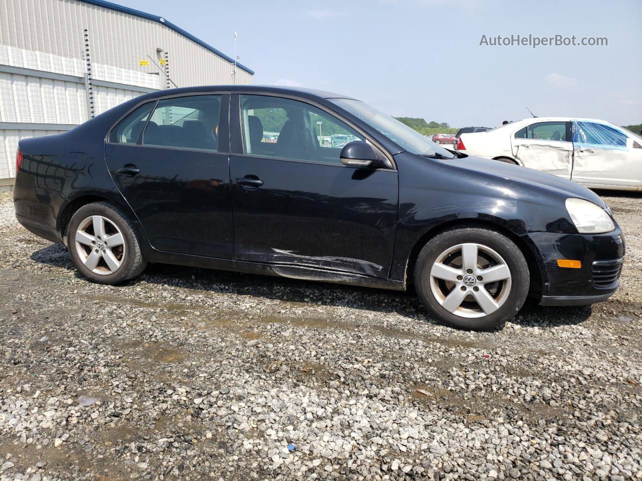 2009 Volkswagen Jetta S Black vin: 3VWJM71K99M096610