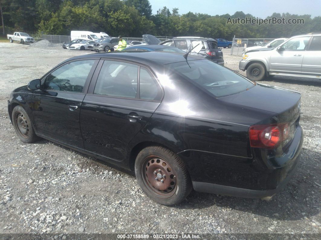 2009 Volkswagen Jetta Sedan S Black vin: 3VWJM71KX9M026212