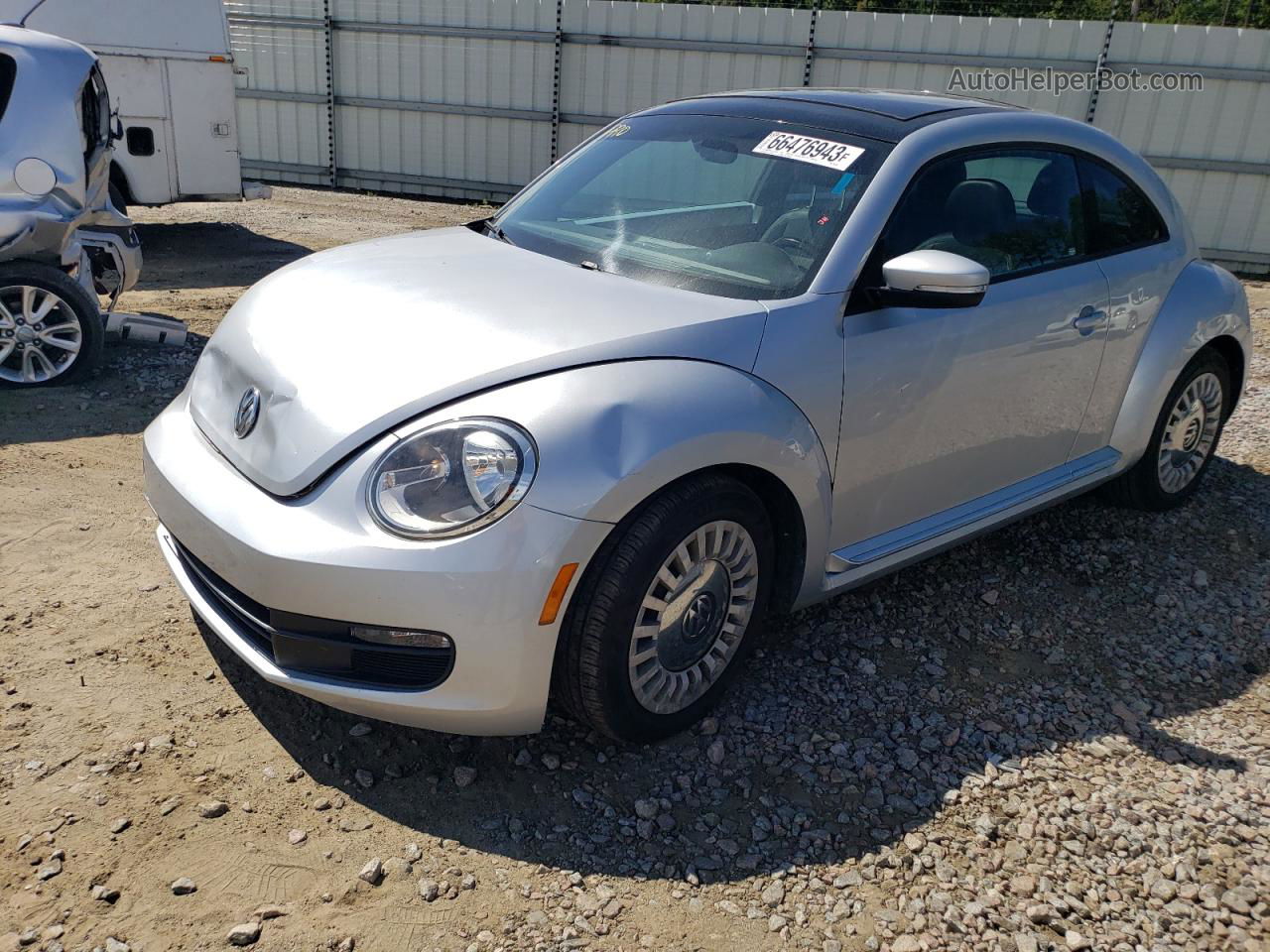 2014 Volkswagen Beetle  Silver vin: 3VWJP7AT2EM628189