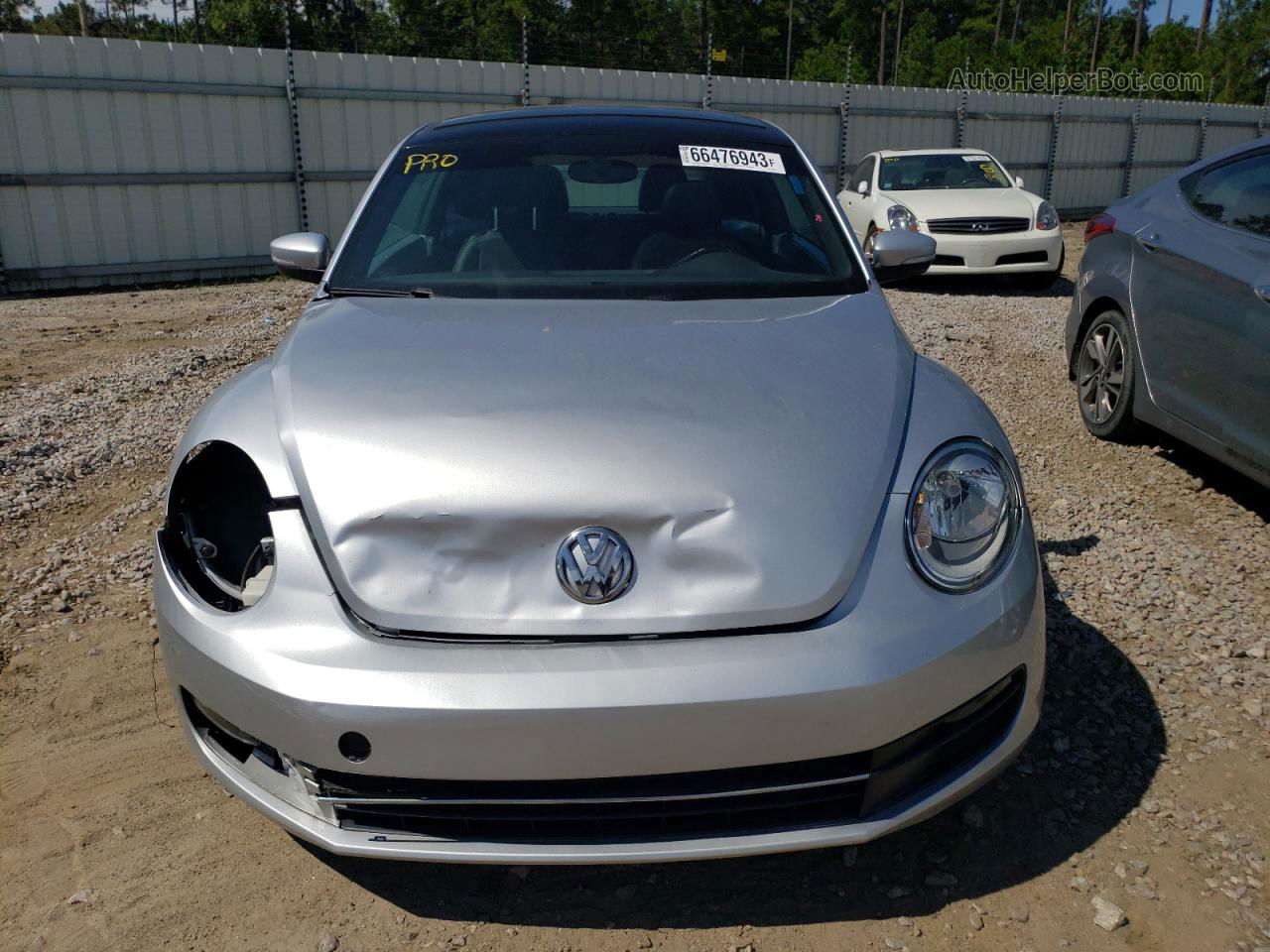 2014 Volkswagen Beetle  Silver vin: 3VWJP7AT2EM628189