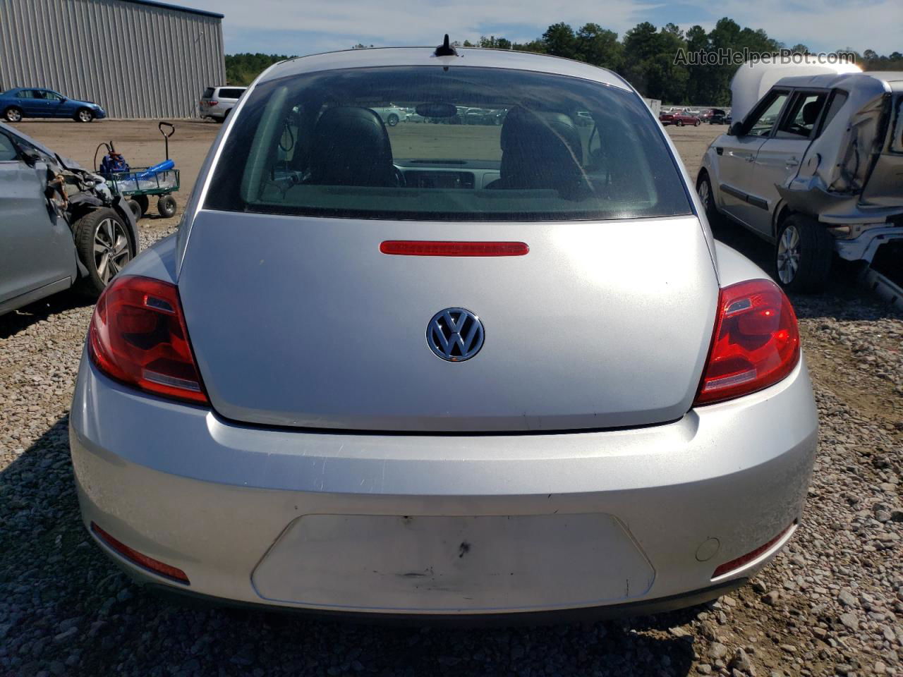 2014 Volkswagen Beetle  Silver vin: 3VWJP7AT2EM628189