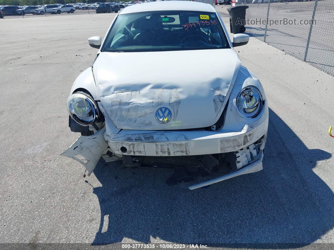 2014 Volkswagen Beetle Coupe 2.5l White vin: 3VWJP7AT3EM609134