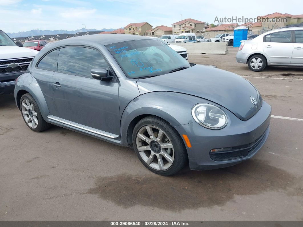 2014 Volkswagen Beetle 2.5l Gray vin: 3VWJP7AT3EM614978