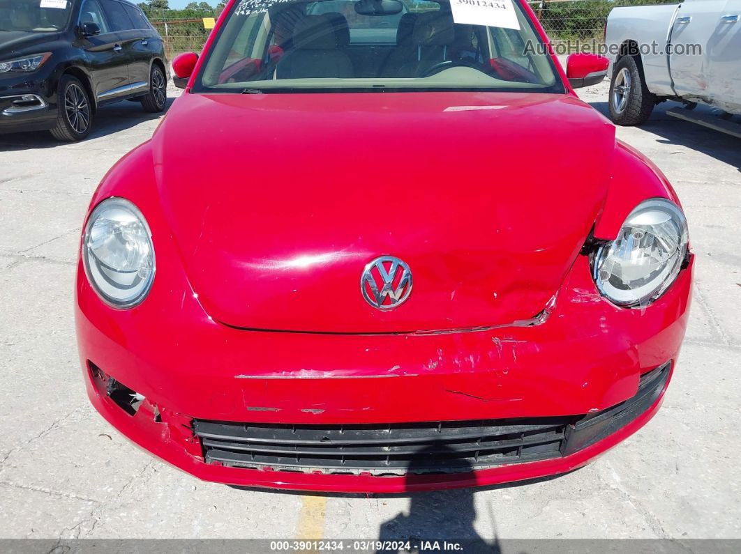 2014 Volkswagen Beetle 2.5l Red vin: 3VWJP7AT4EM605951