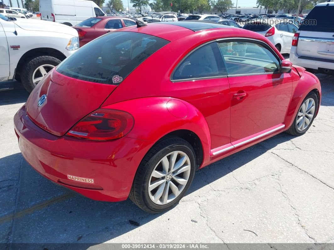 2014 Volkswagen Beetle 2.5l Red vin: 3VWJP7AT4EM605951