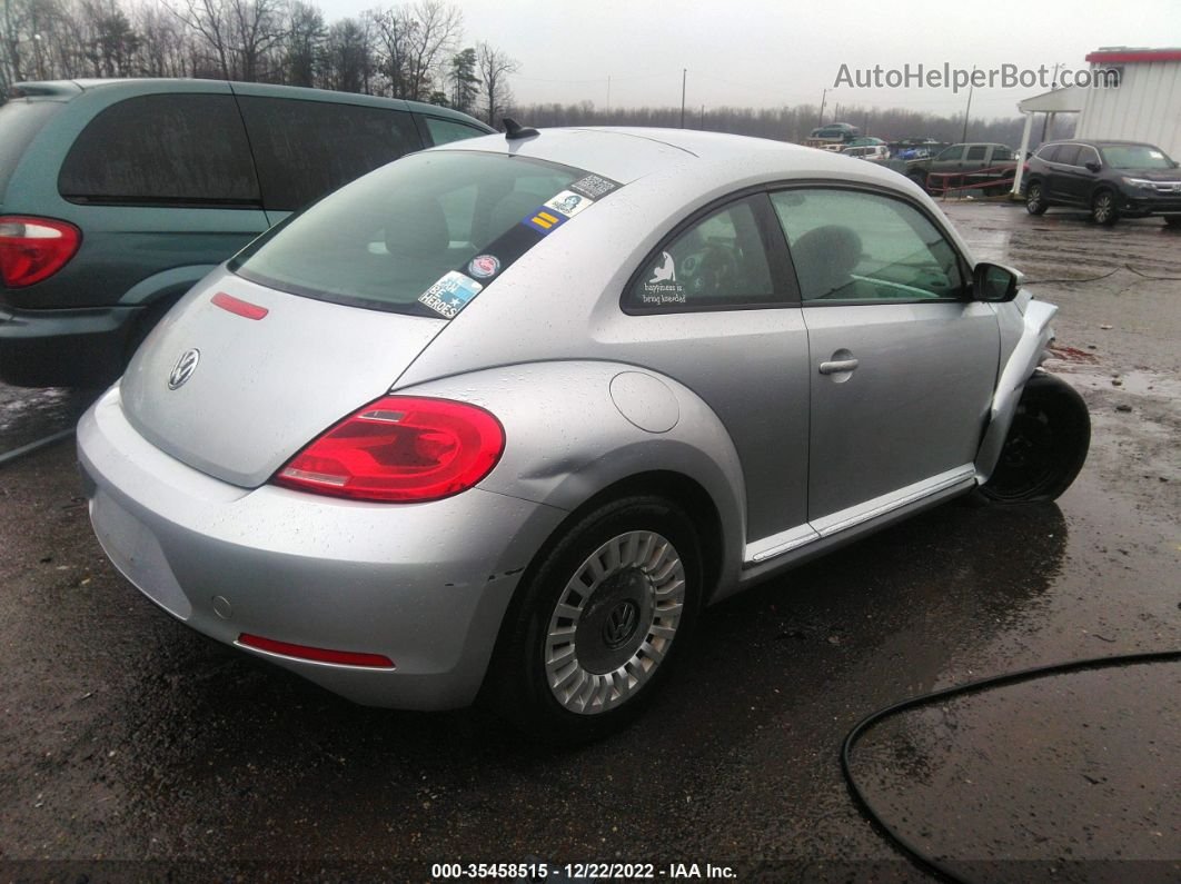 2014 Volkswagen Beetle Coupe 2.5l Silver vin: 3VWJP7AT5EM628641