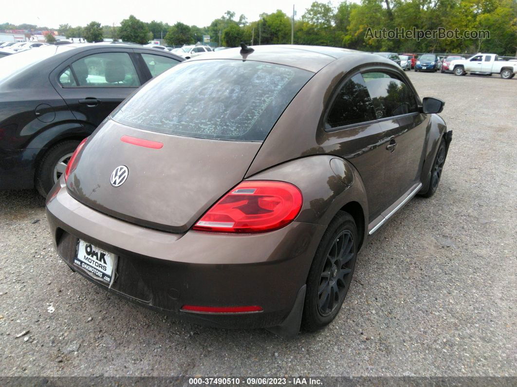 2014 Volkswagen Beetle Coupe 2.5l W/sun Brown vin: 3VWJP7AT5EM631023