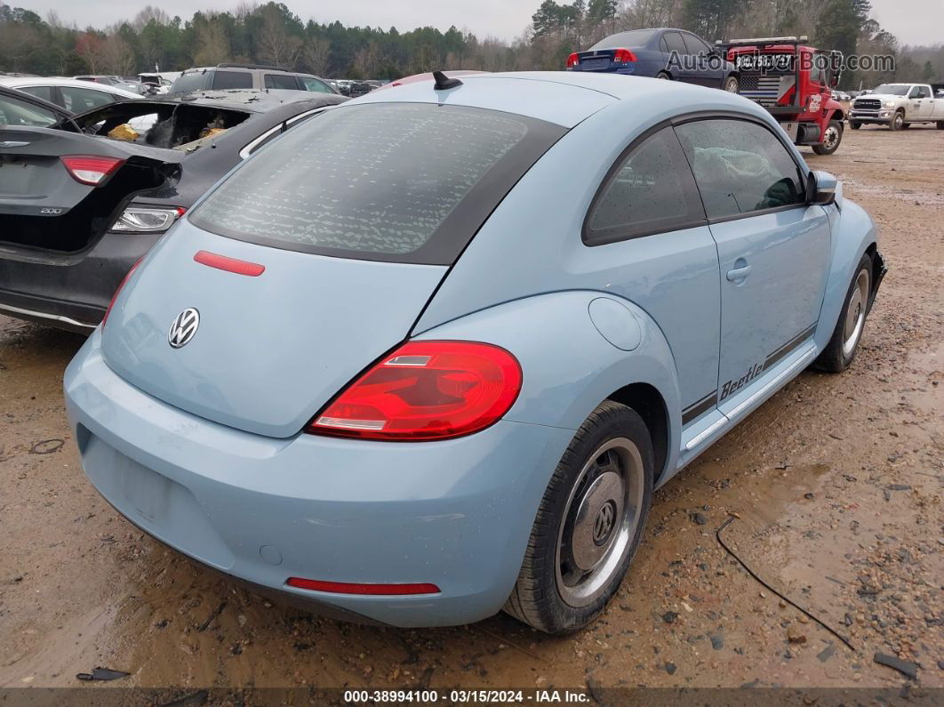 2014 Volkswagen Beetle 2.5l Light Blue vin: 3VWJP7AT6EM619320