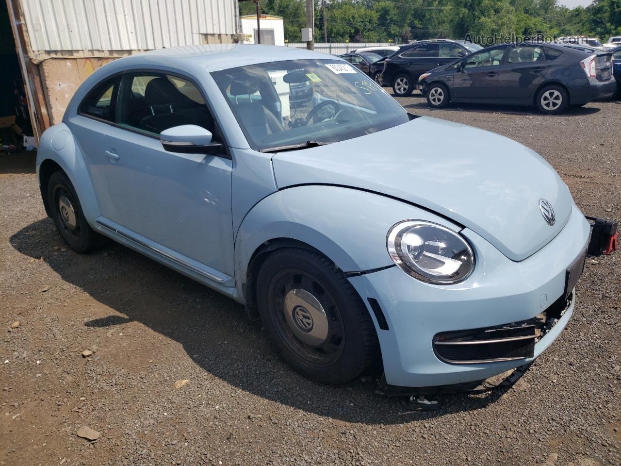 2014 Volkswagen Beetle  Синий vin: 3VWJP7AT8EM606164
