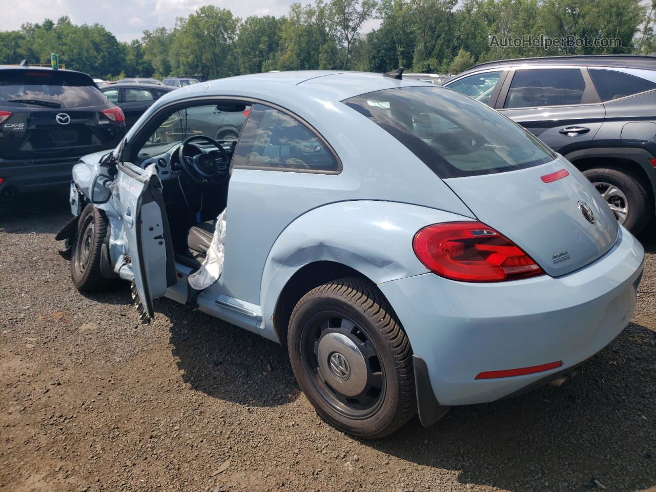 2014 Volkswagen Beetle  Blue vin: 3VWJP7AT8EM606164