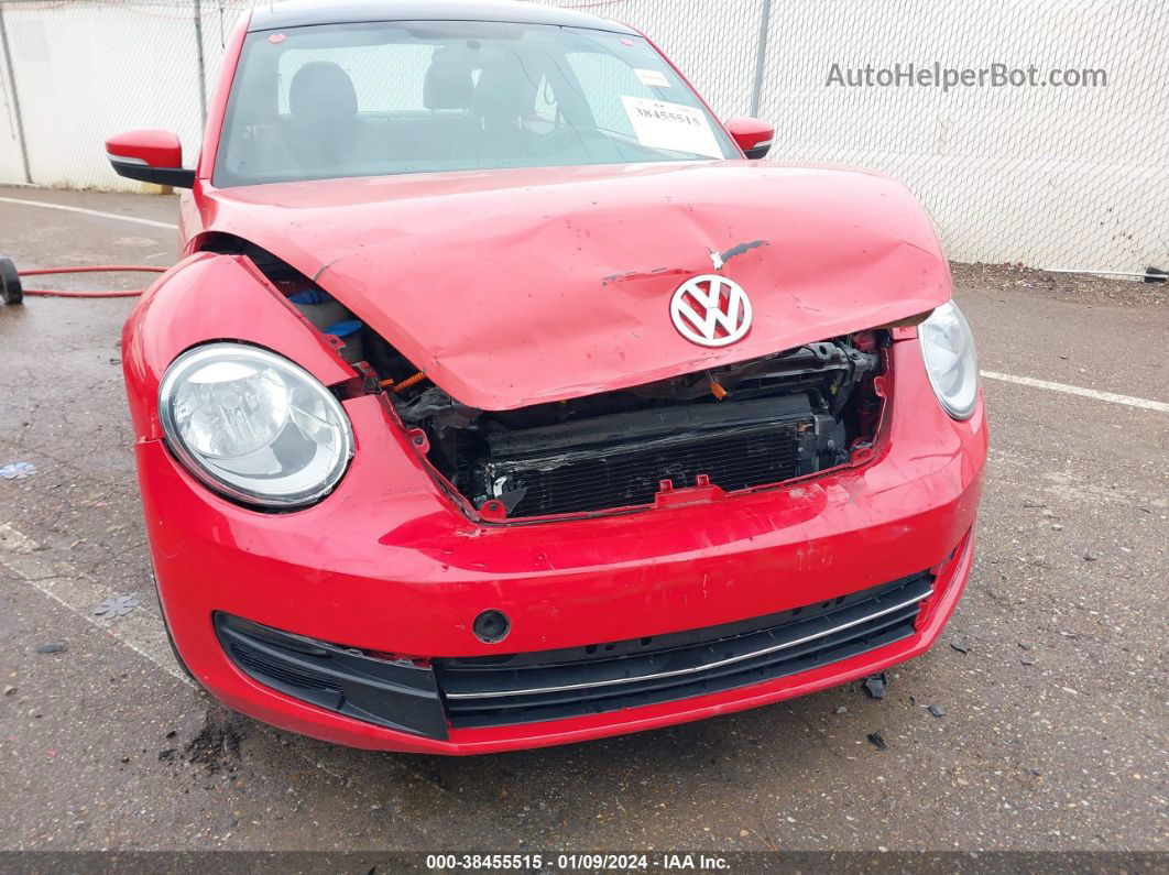 2014 Volkswagen Beetle 2.5l Red vin: 3VWJX7AT0EM610323