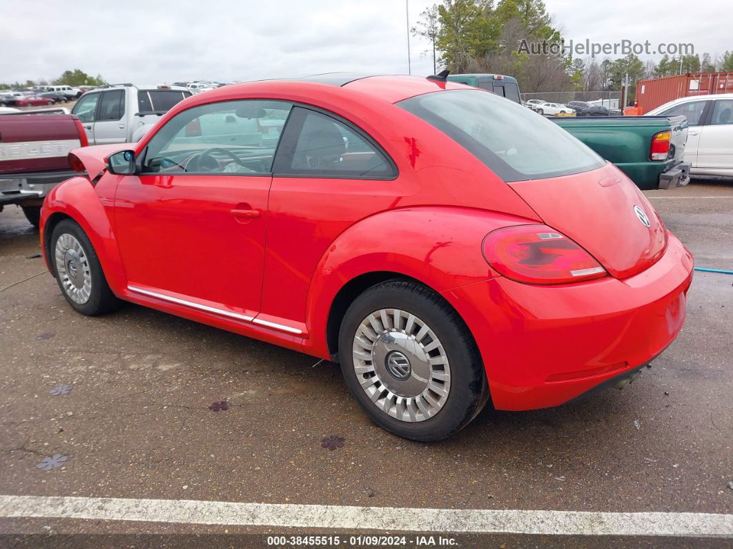 2014 Volkswagen Beetle 2.5l Red vin: 3VWJX7AT0EM610323