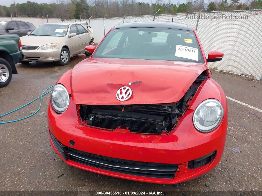 2014 Volkswagen Beetle 2.5l Red vin: 3VWJX7AT0EM610323