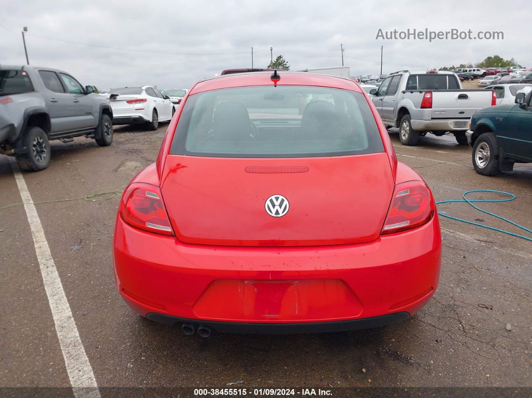 2014 Volkswagen Beetle 2.5l Red vin: 3VWJX7AT0EM610323