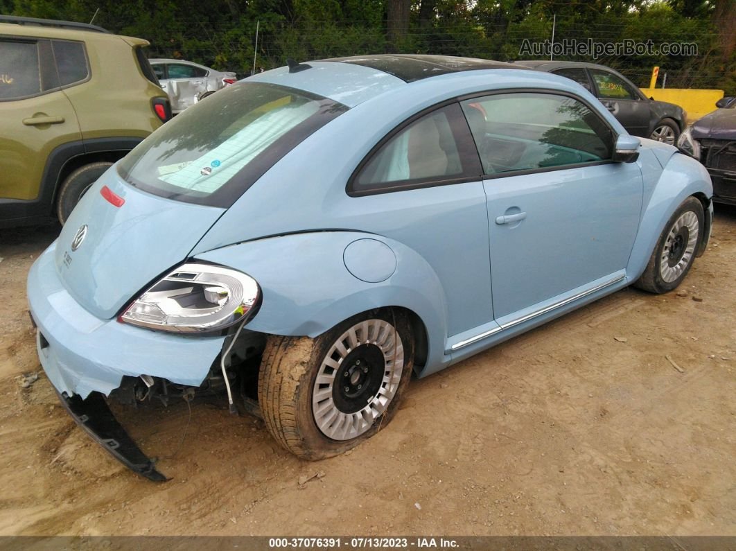 2014 Volkswagen Beetle Coupe 2.5l W/sun Синий vin: 3VWJX7AT2EM605060