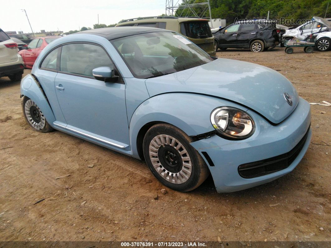 2014 Volkswagen Beetle Coupe 2.5l W/sun Синий vin: 3VWJX7AT2EM605060