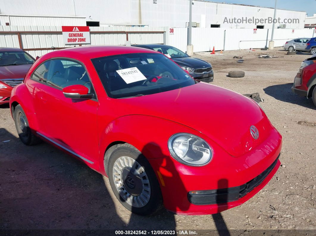 2014 Volkswagen Beetle 2.5l Red vin: 3VWJX7AT2EM611621