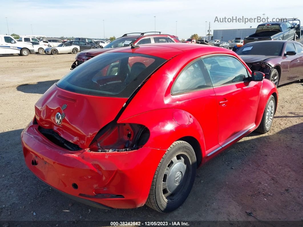 2014 Volkswagen Beetle 2.5l Red vin: 3VWJX7AT2EM611621