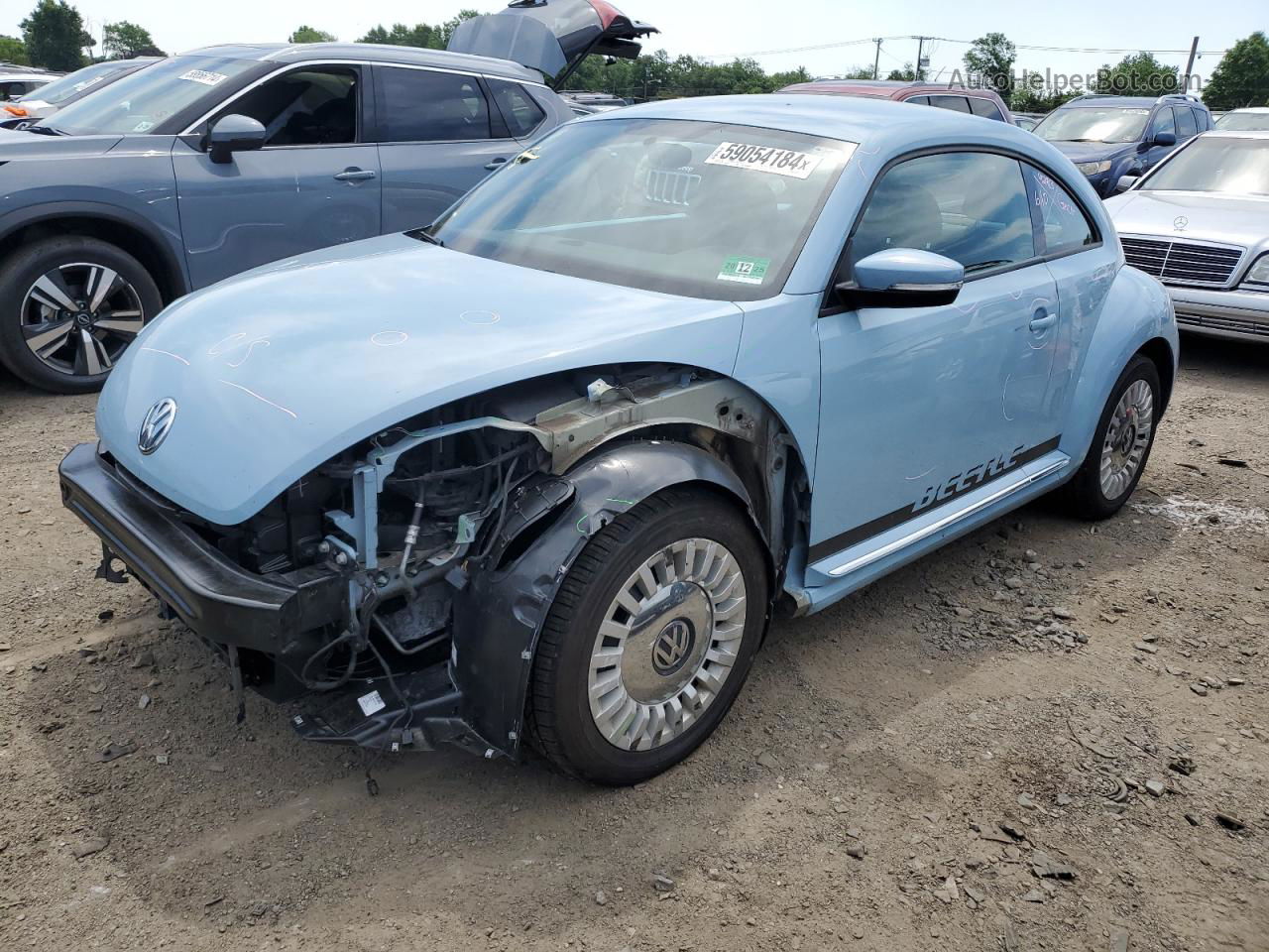 2014 Volkswagen Beetle  Синий vin: 3VWJX7AT2EM632629