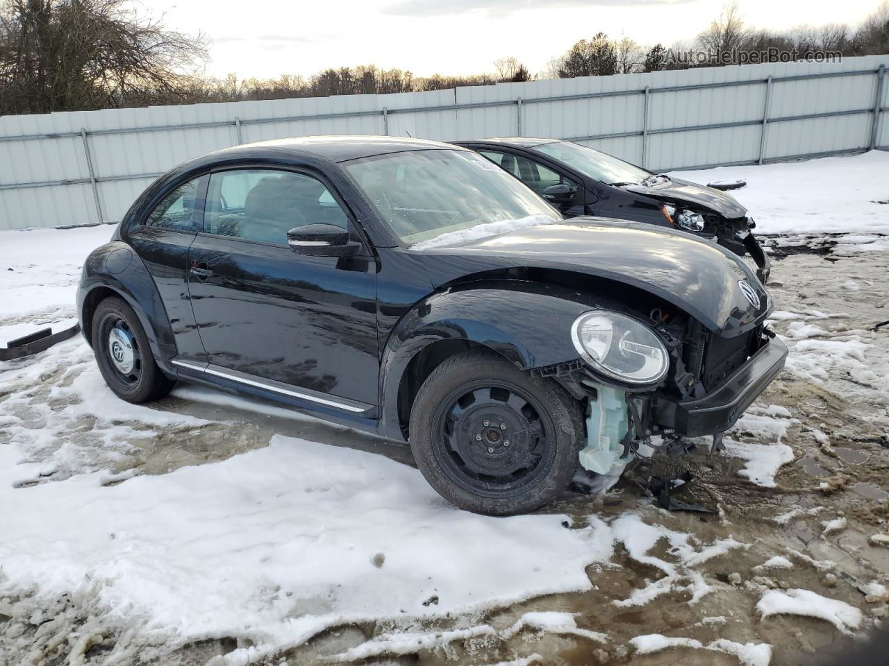 2014 Volkswagen Beetle  Черный vin: 3VWJX7AT5EM606364