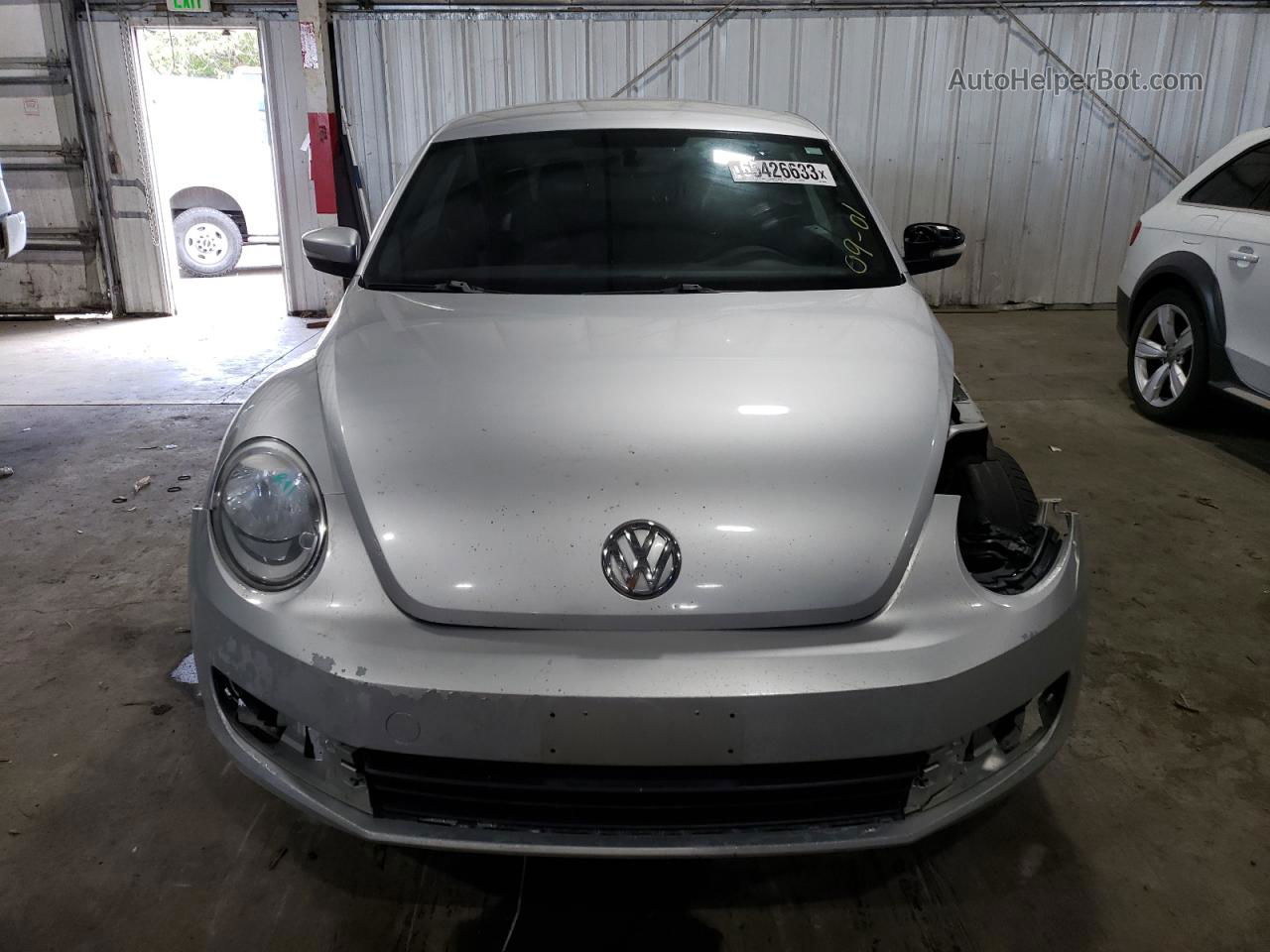 2014 Volkswagen Beetle  Silver vin: 3VWJX7AT7EM624588