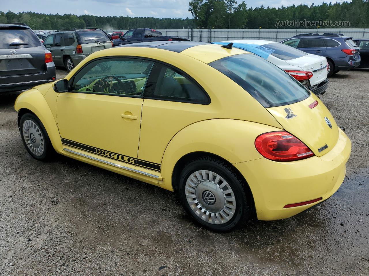 2014 Volkswagen Beetle  Yellow vin: 3VWJX7AT8EM633364