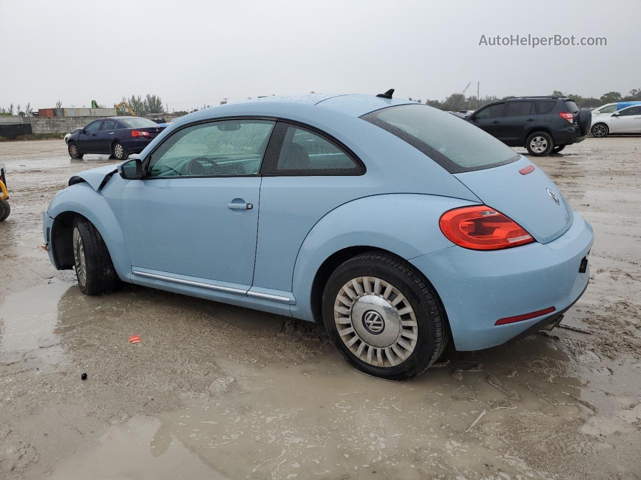 2014 Volkswagen Beetle  Blue vin: 3VWJX7AT9EM601197