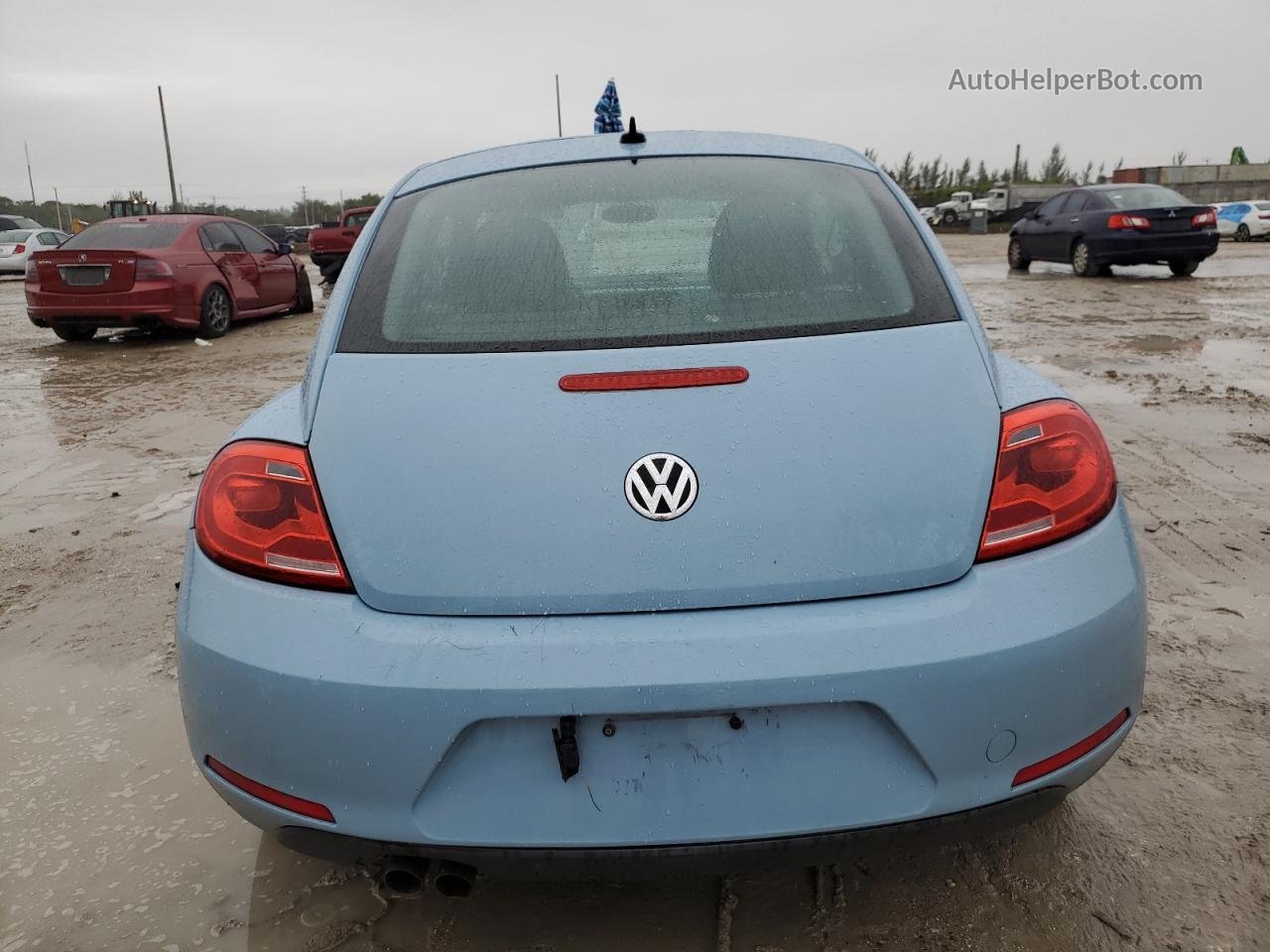 2014 Volkswagen Beetle  Синий vin: 3VWJX7AT9EM601197