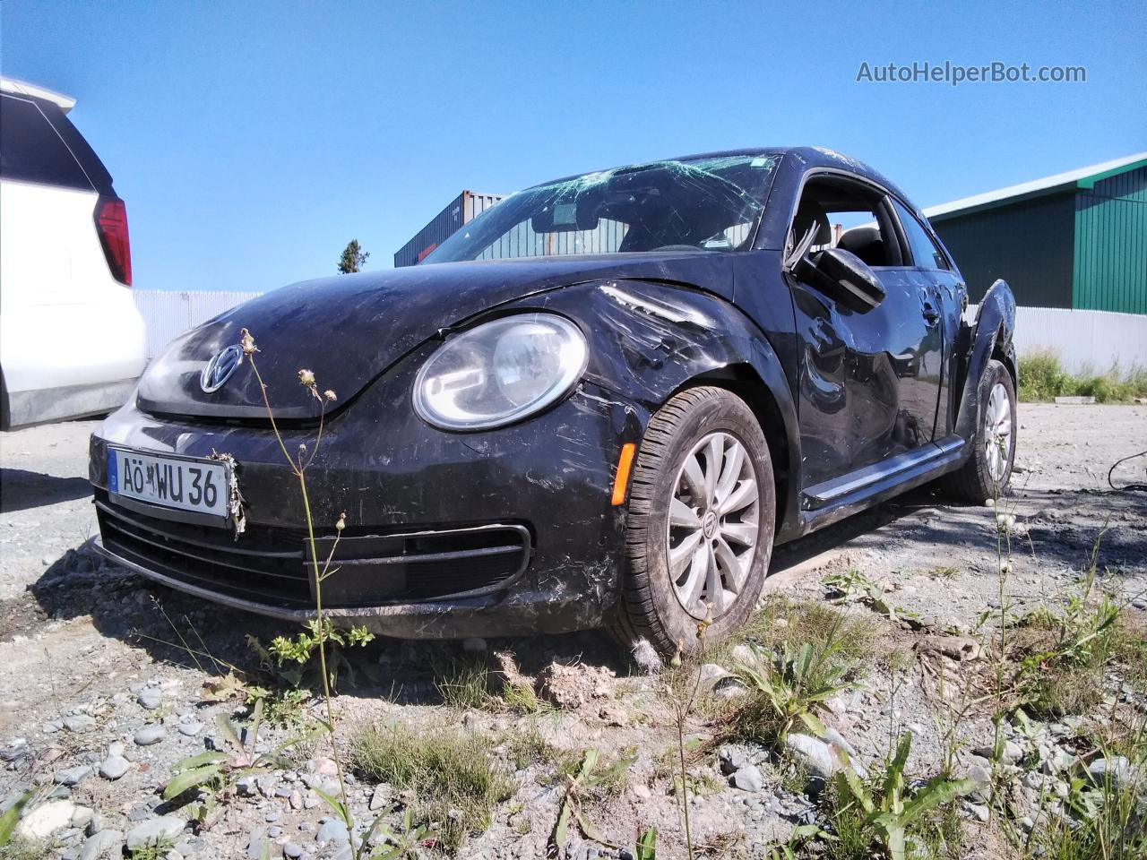 2014 Volkswagen Beetle  Черный vin: 3VWJX7AT9EM608277