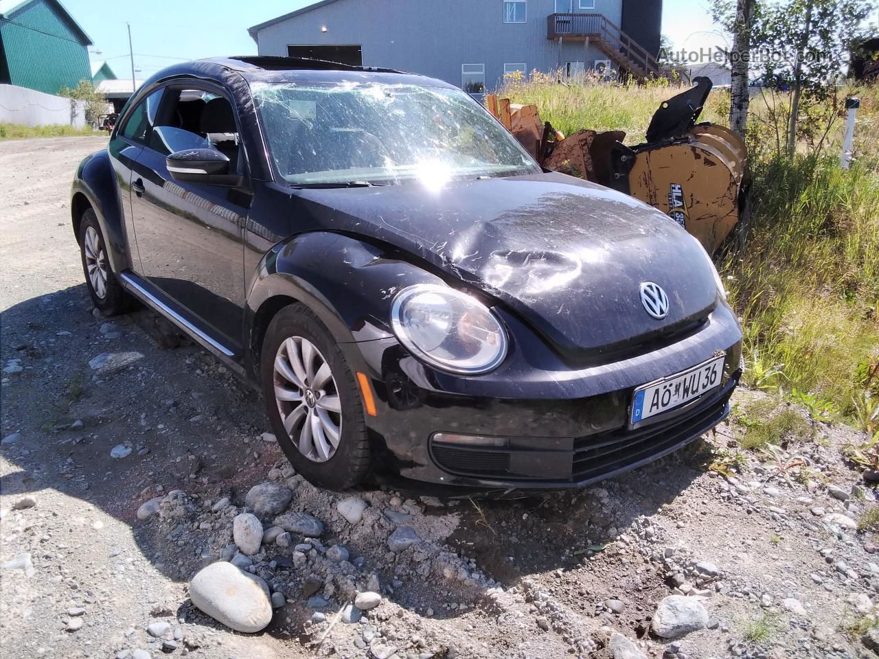 2014 Volkswagen Beetle  Черный vin: 3VWJX7AT9EM608277