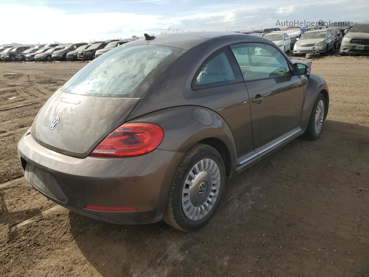 2014 Volkswagen Beetle  Brown vin: 3VWJX7AT9EM632031