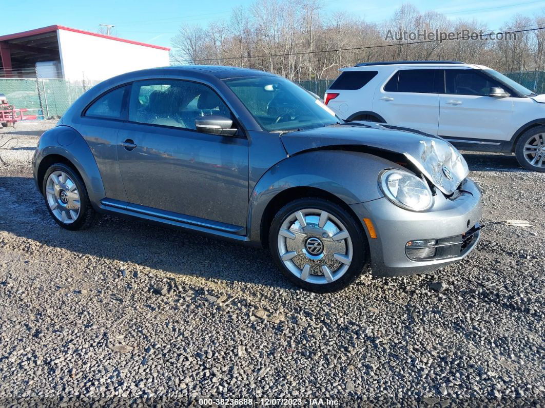 2014 Volkswagen Beetle 2.5l Gray vin: 3VWJX7ATXEM608272