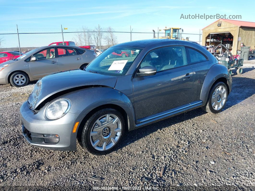 2014 Volkswagen Beetle 2.5l Gray vin: 3VWJX7ATXEM608272