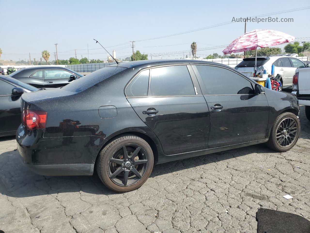 2009 Volkswagen Jetta S Black vin: 3VWJZ71K09M061052