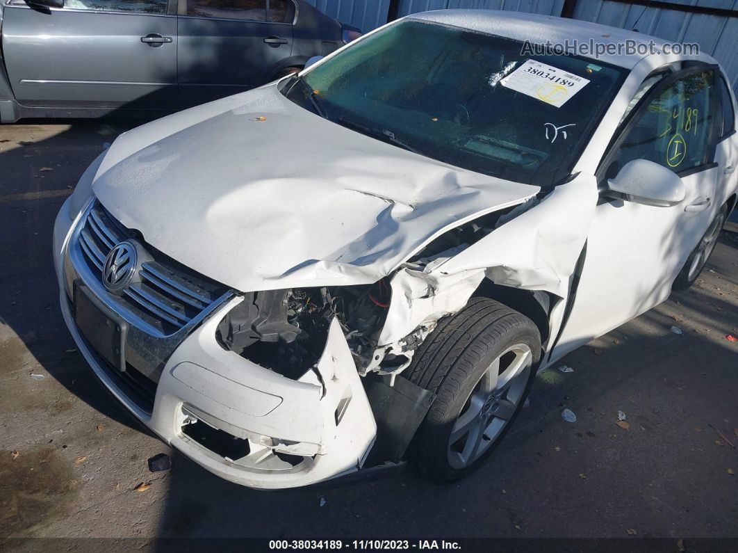 2009 Volkswagen Jetta S White vin: 3VWJZ71K09M076182