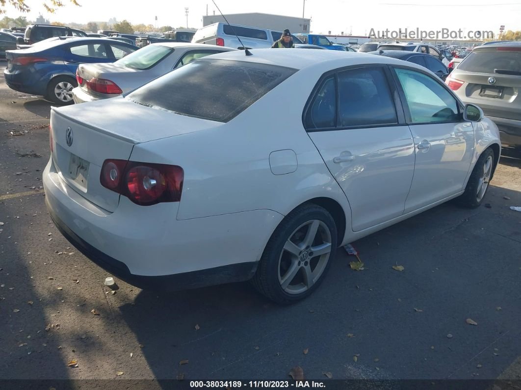 2009 Volkswagen Jetta S White vin: 3VWJZ71K09M076182