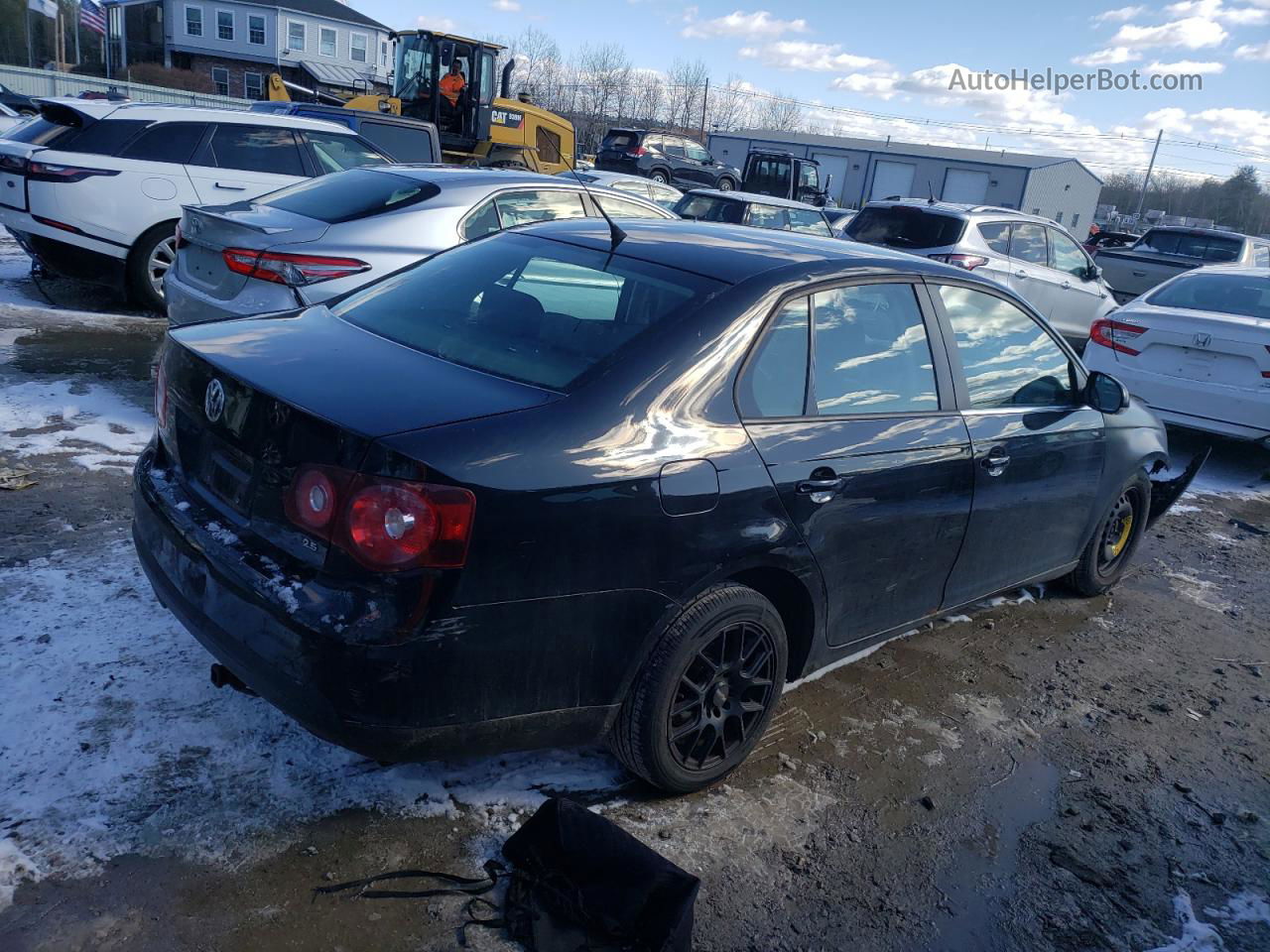 2009 Volkswagen Jetta S Black vin: 3VWJZ71K09M148806