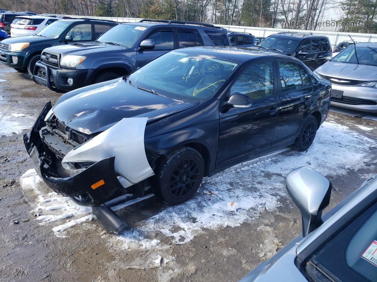 2009 Volkswagen Jetta S Black vin: 3VWJZ71K09M148806