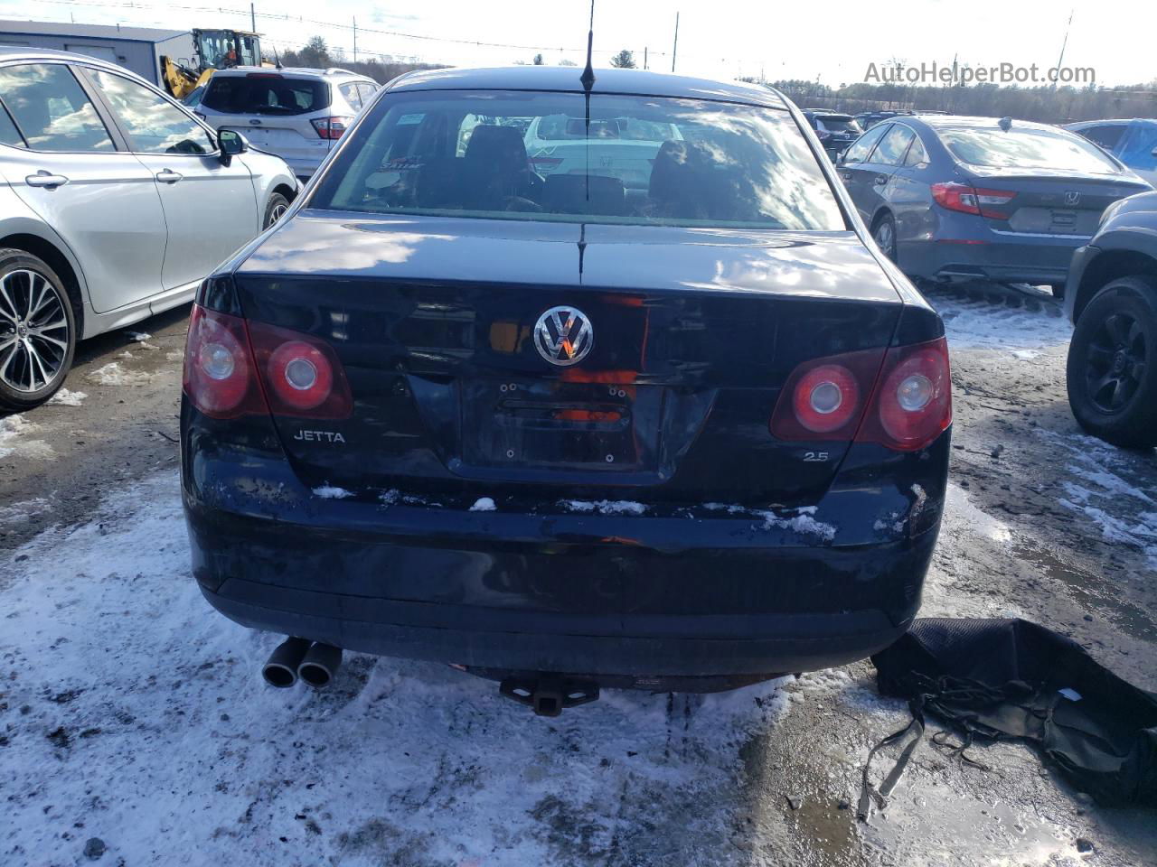 2009 Volkswagen Jetta S Black vin: 3VWJZ71K09M148806