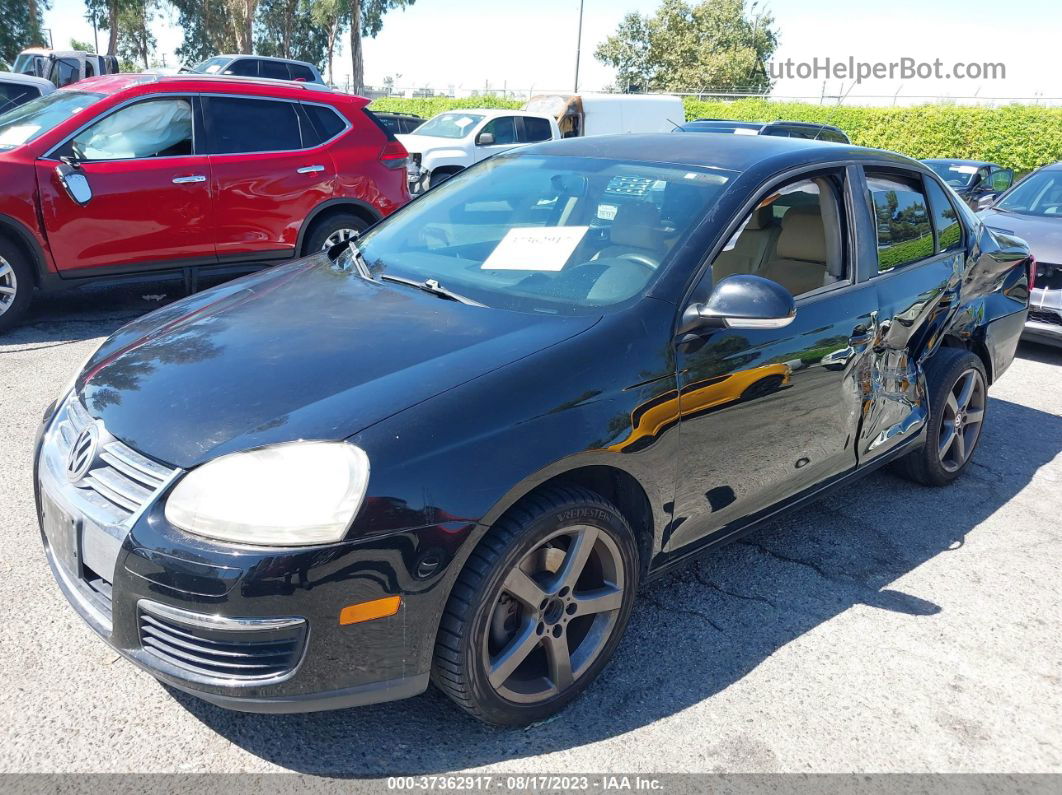 2009 Volkswagen Jetta Sedan S Черный vin: 3VWJZ71K19M099308