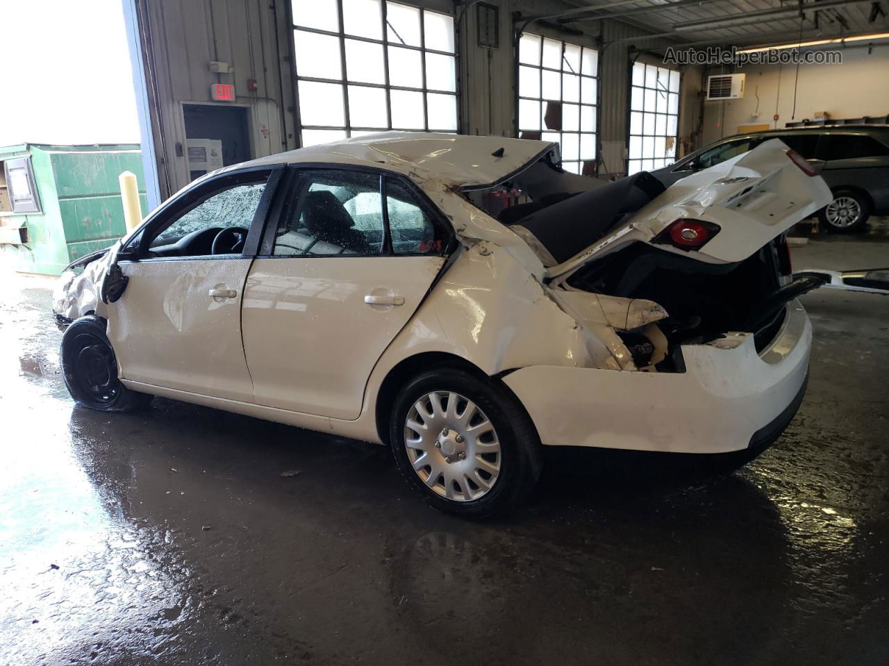 2009 Volkswagen Jetta S White vin: 3VWJZ71K19M150855