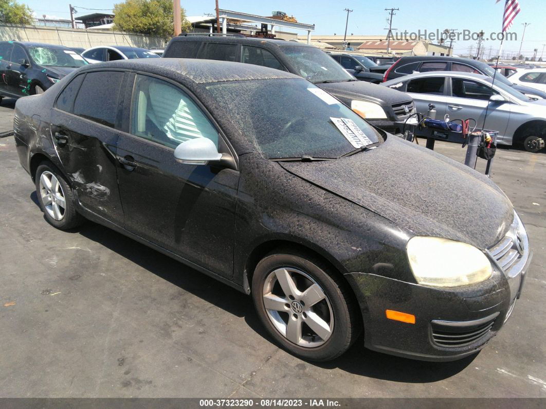 2009 Volkswagen Jetta Sedan S Black vin: 3VWJZ71K29M068391