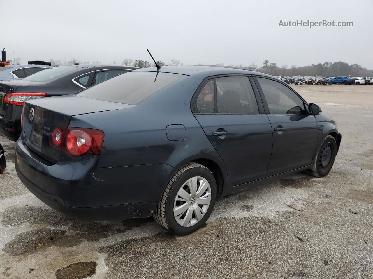 2009 Volkswagen Jetta S Синий vin: 3VWJZ71K49M026207