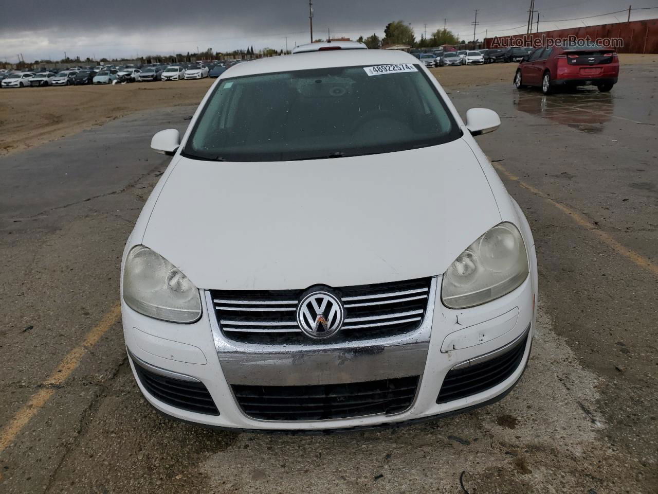 2009 Volkswagen Jetta S White vin: 3VWJZ71K69M088689