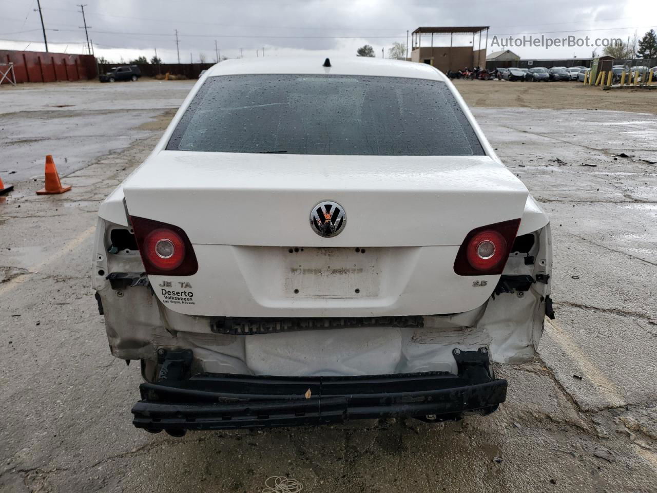 2009 Volkswagen Jetta S White vin: 3VWJZ71K69M088689