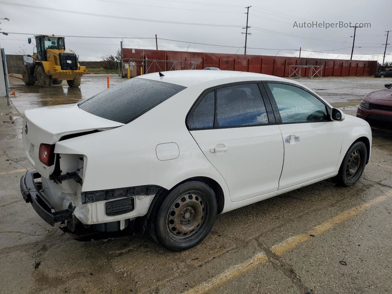 2009 Volkswagen Jetta S Белый vin: 3VWJZ71K69M088689