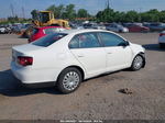 2009 Volkswagen Jetta S White vin: 3VWJZ71K69M167568