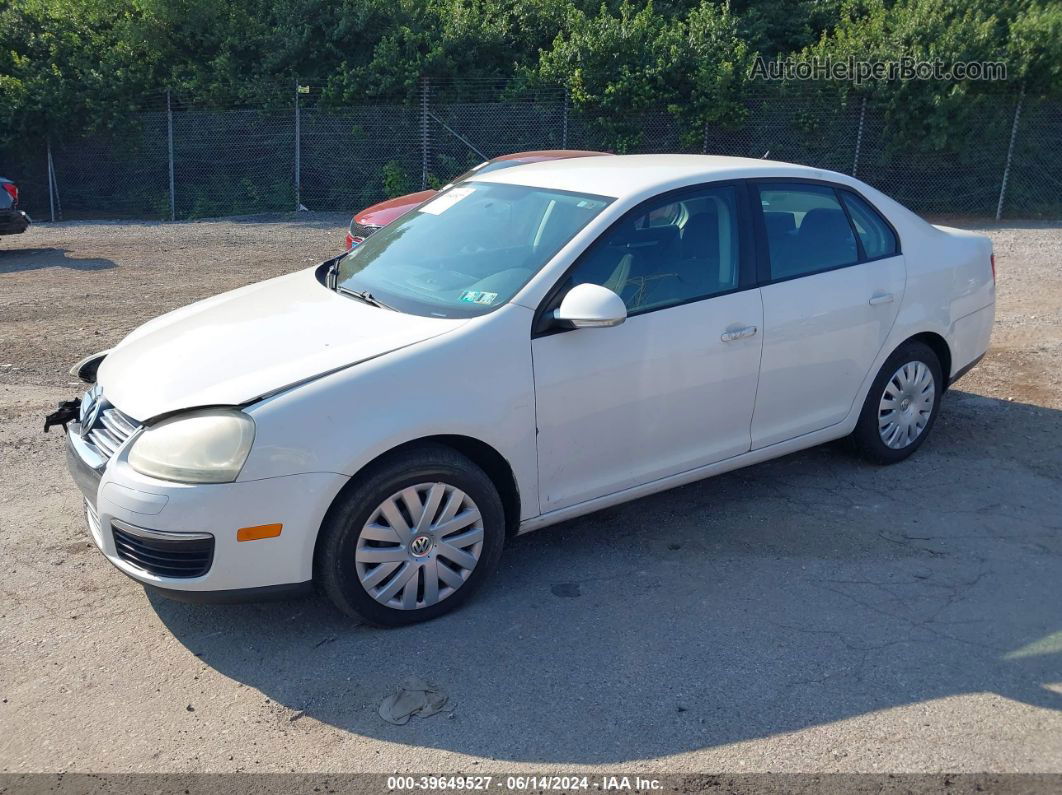 2009 Volkswagen Jetta S White vin: 3VWJZ71K69M167568