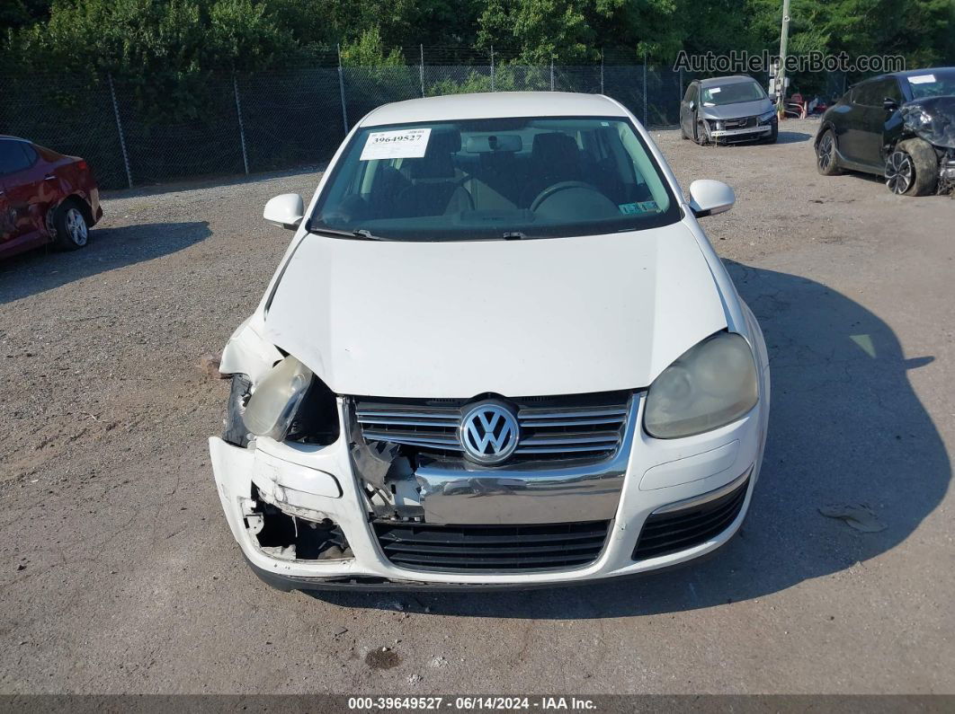 2009 Volkswagen Jetta S White vin: 3VWJZ71K69M167568